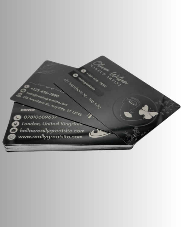 Premium Aluminum Business Cards - Try Before You Buy – Premium Sample Pack - Image 3
